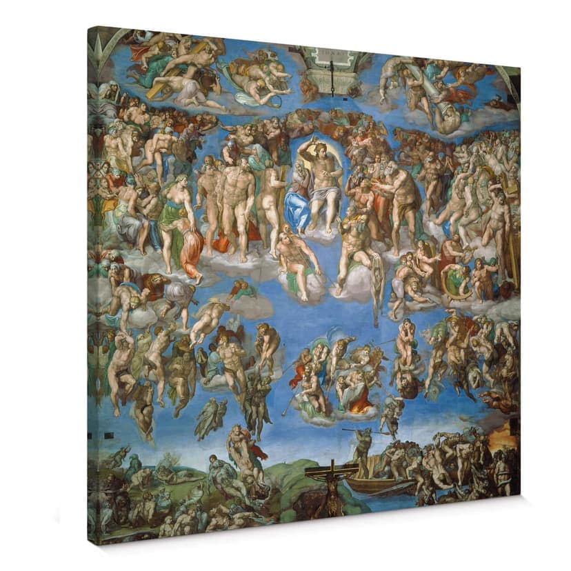 Canvastavla Michelangelo - Den yttersta domen
