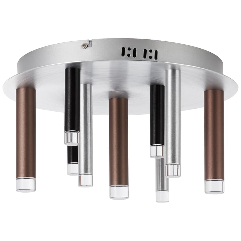 Deckenleuchte Eddy 4 Braun, 38W, 21,5 x 40 cm, Metall Deckenlampe