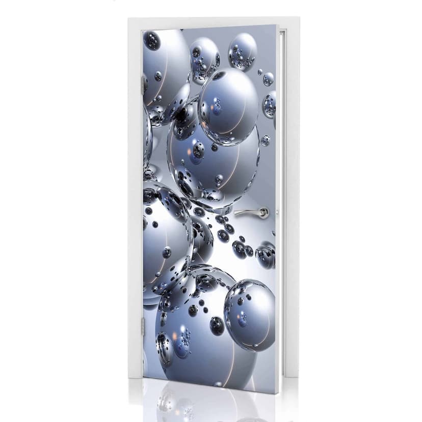 Dörrdesign - 3D-sfärer i silver