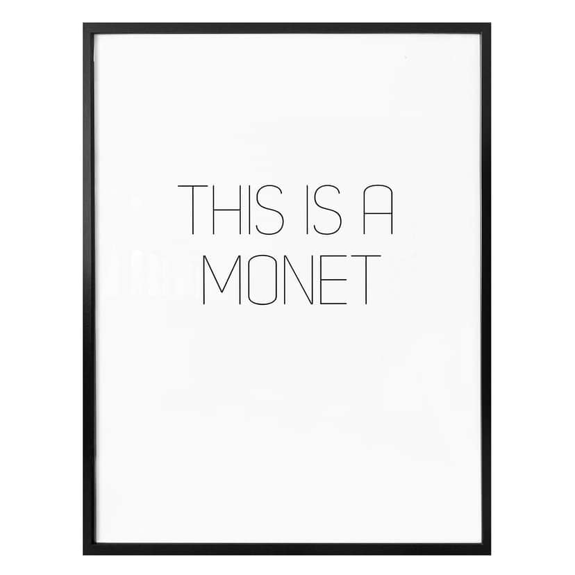 Premiumaffisch Detta är en Monet