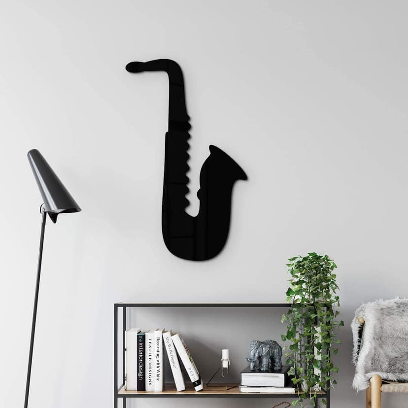 Akryl dekoration saxofon