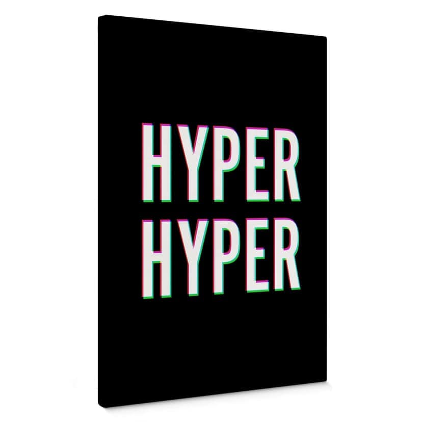 Canvastavla Hyper Hyper - Glitch-effekt