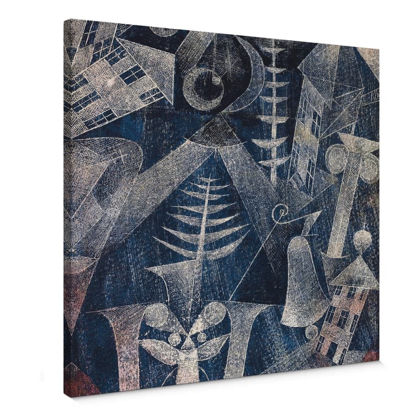 Canvastavla Klee - Klockan