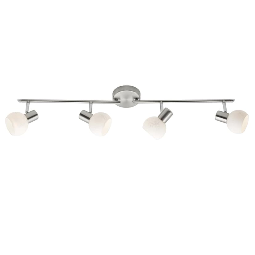 Spotrohr Caspar 2 Metallic, 40W, 19 x 94 cm, Glas Strahler