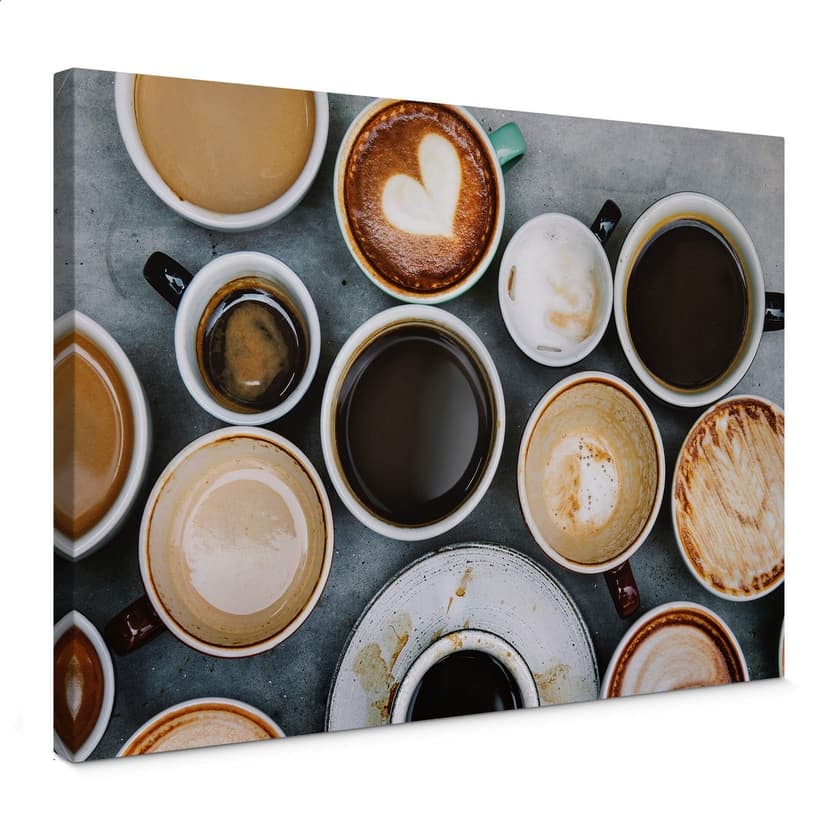 Canvastavla kaffevariationer