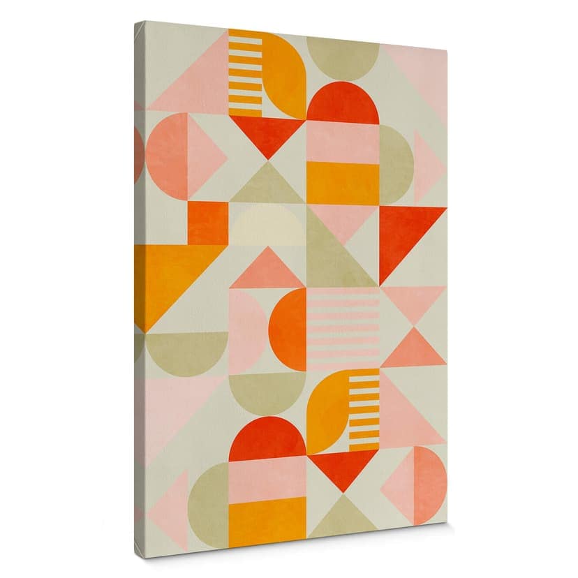 Canvastavla Bauhaus Fun Pastell - Bré