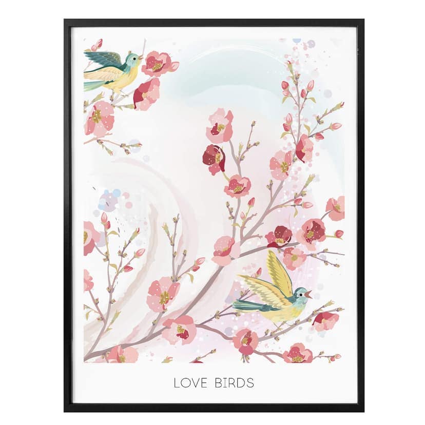 Poster Love Birds