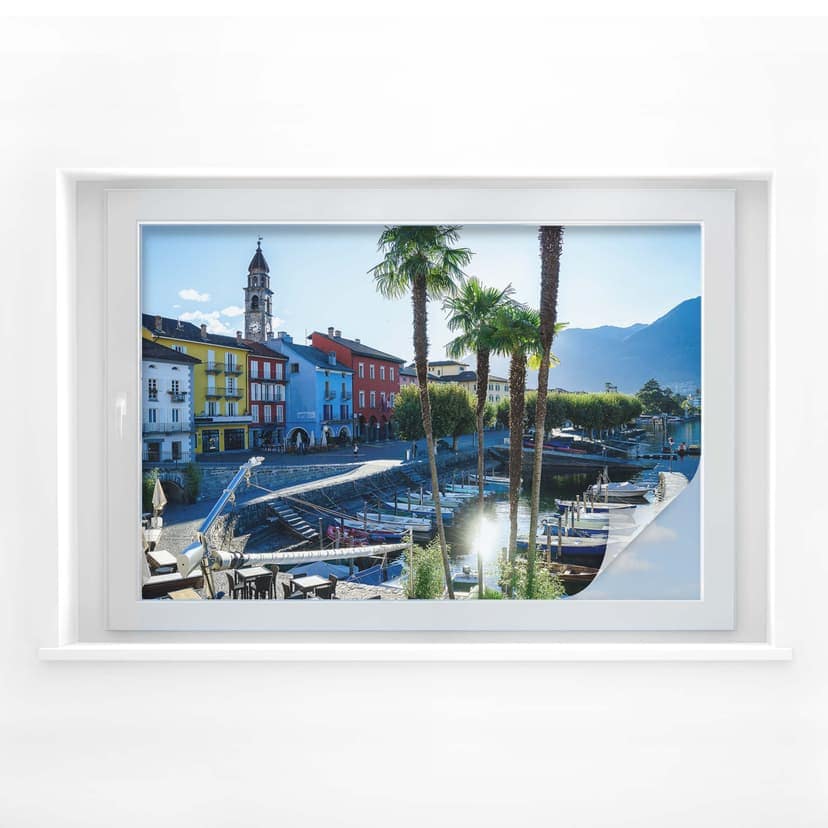 Insynsskyddad film hamn vid Lago Maggiore