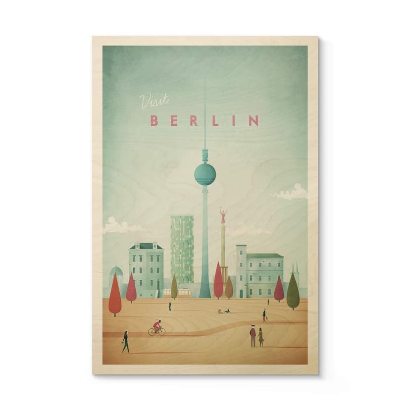 Träposter Rivers - Berlin
