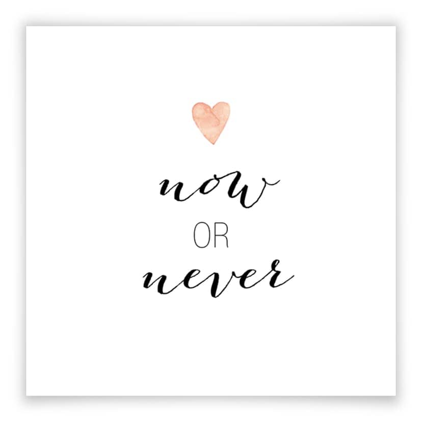 Poster Confetti & Cream - Nu eller aldrig