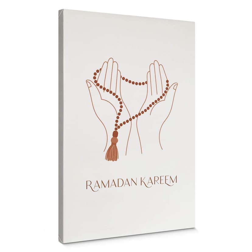 Canvastavla Ramadan Kareem händer