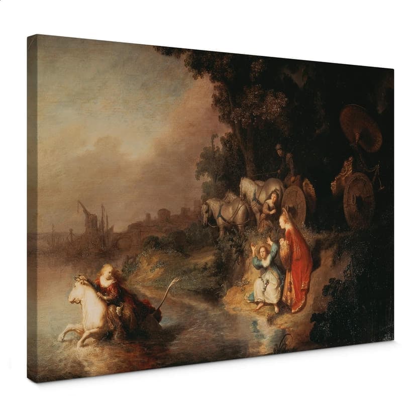 Canvastavla Rembrandt - Våldtäkten på Europa