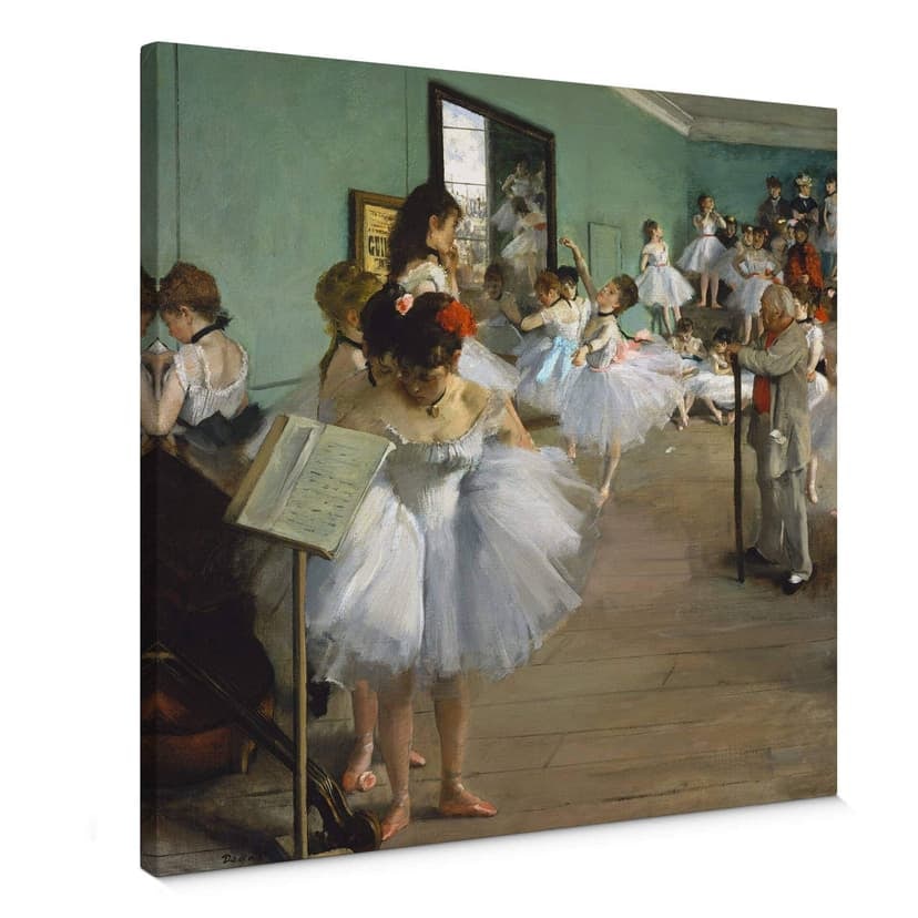 Canvastavla Degas - Dansklassen