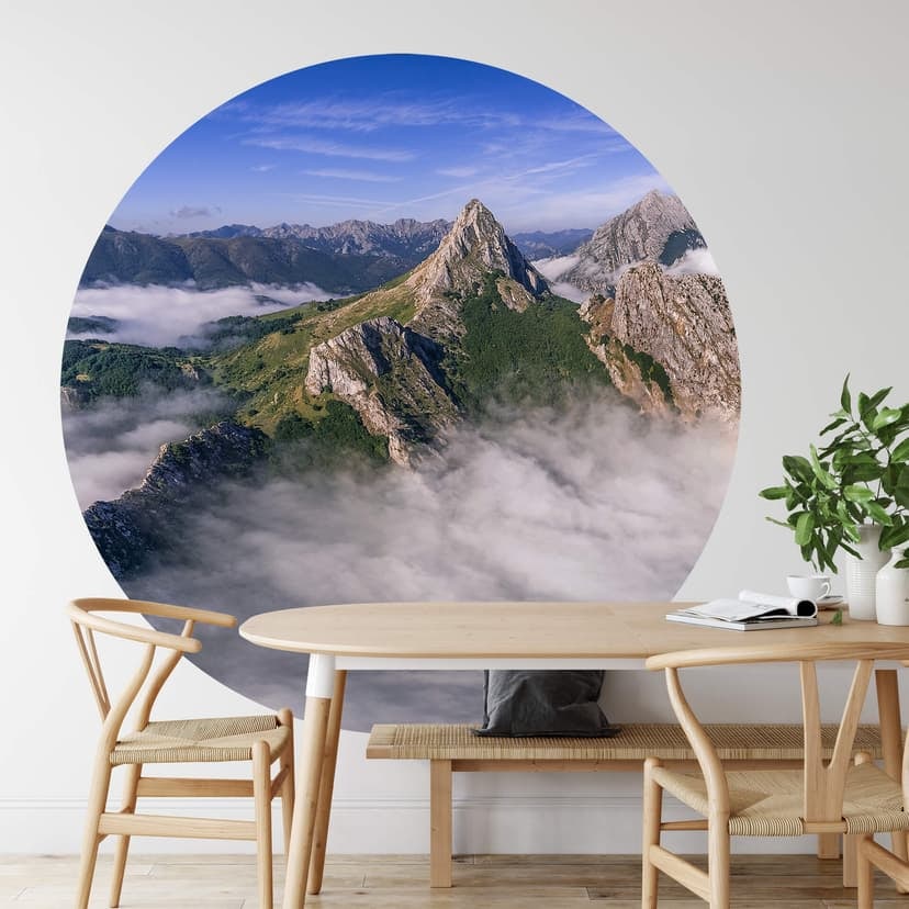 Cuadrado - Skumbad - Fototapet, rund - non-woven tapet/självhäftande non-woven tapet