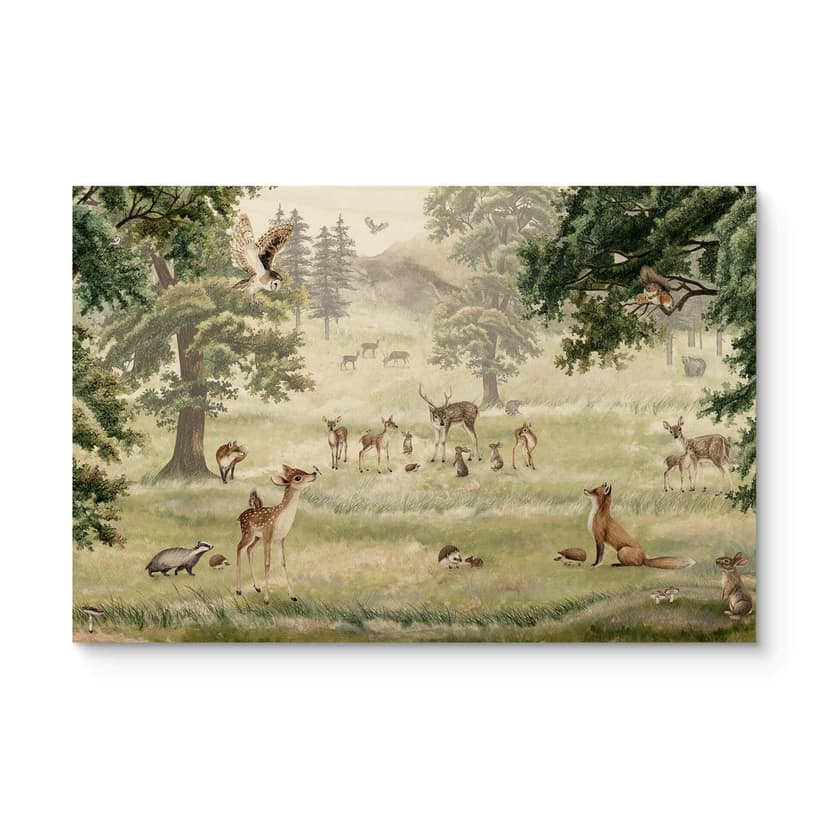 Barnrum Träposter Kikki Belle - Forest fun