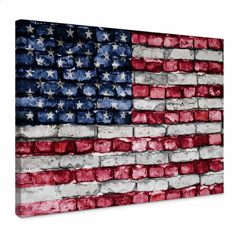 Canvastavla Stars and Stripes