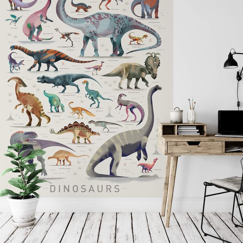 Brun fototapet - Dinosaurier