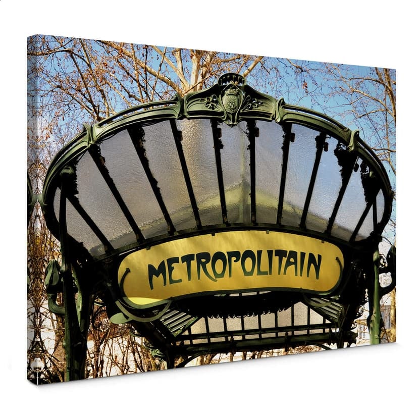 Canvastavla Le Métro