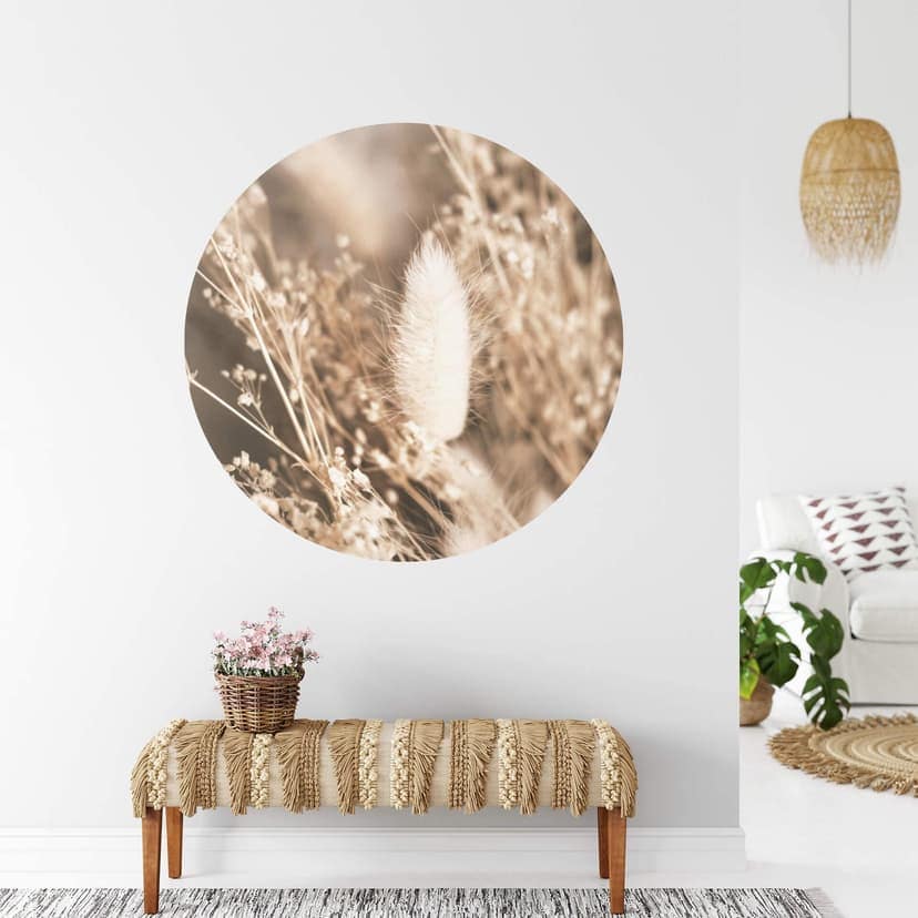 Annie Wallsticker - massa gräs - rund