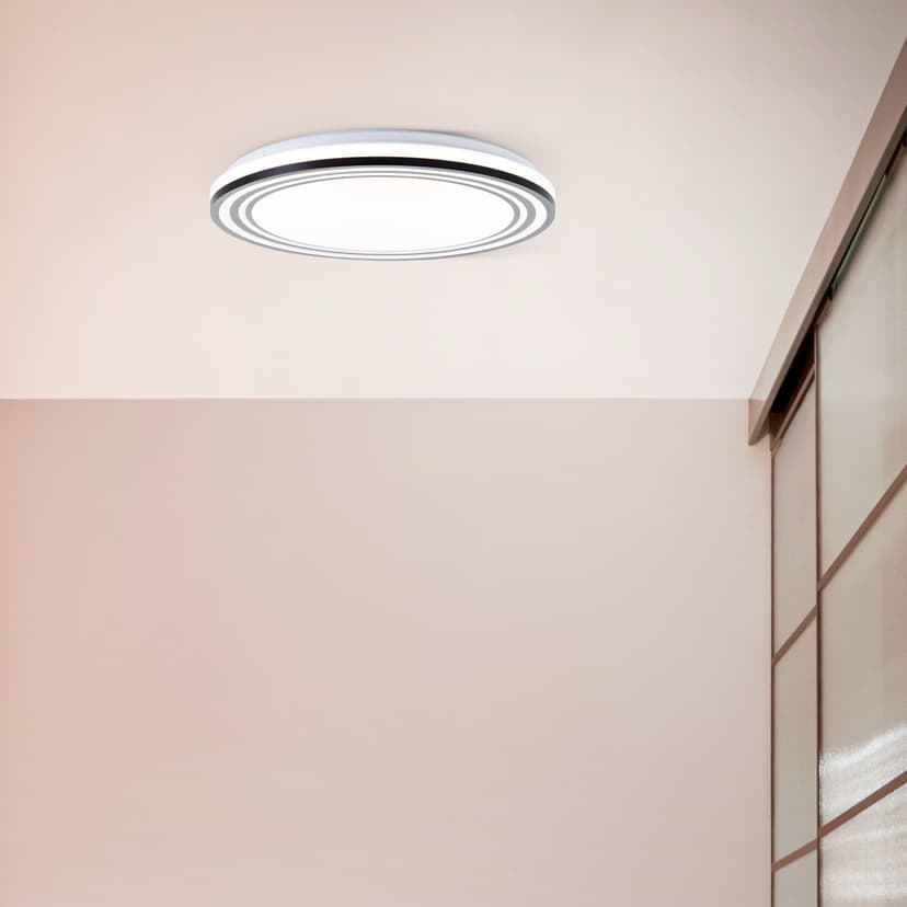 Wand- und Deckenleuchte Kian Schwarz, 36W, 7 x 49 cm, Metall Led-lampe