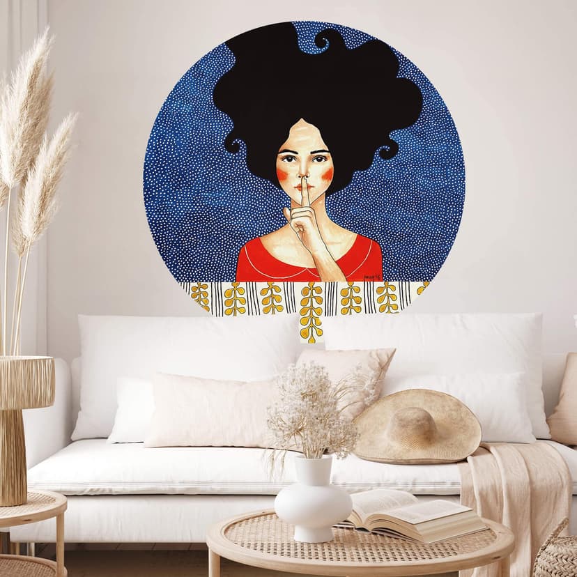 Wallsticker om tystnad - Hülya