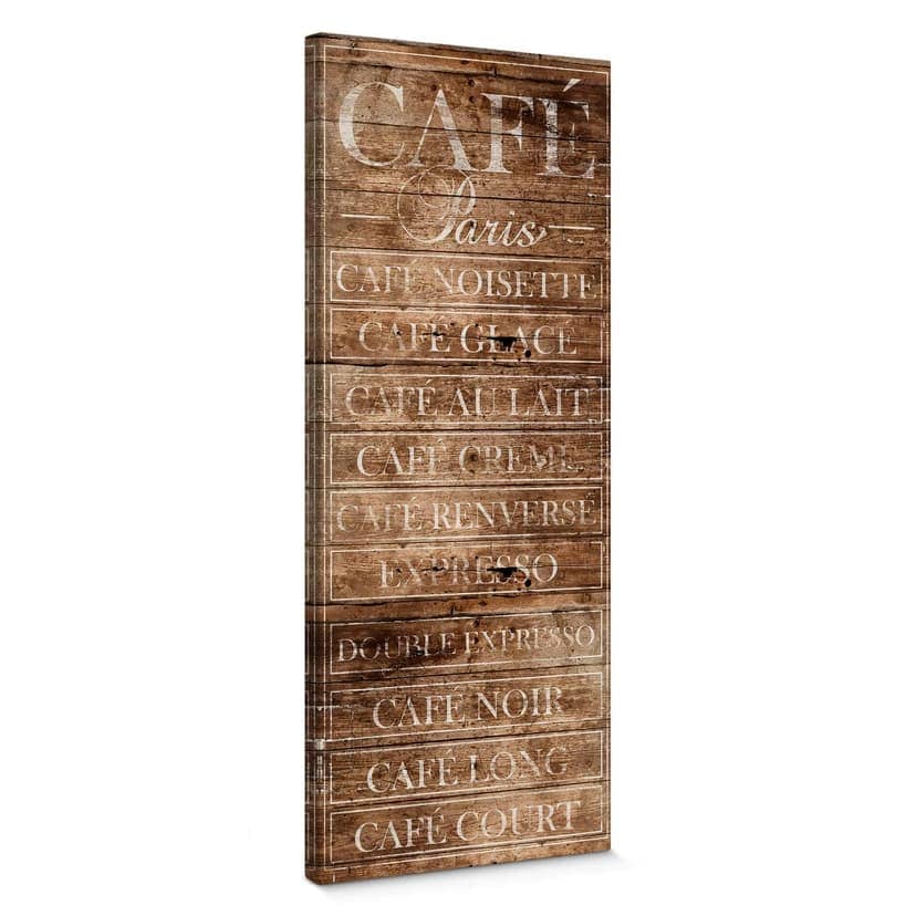 Canvastavla Café Paris