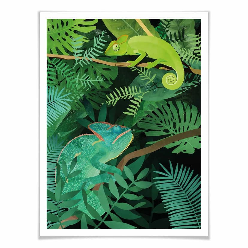 Poster Goed Blauw - Kameleonter