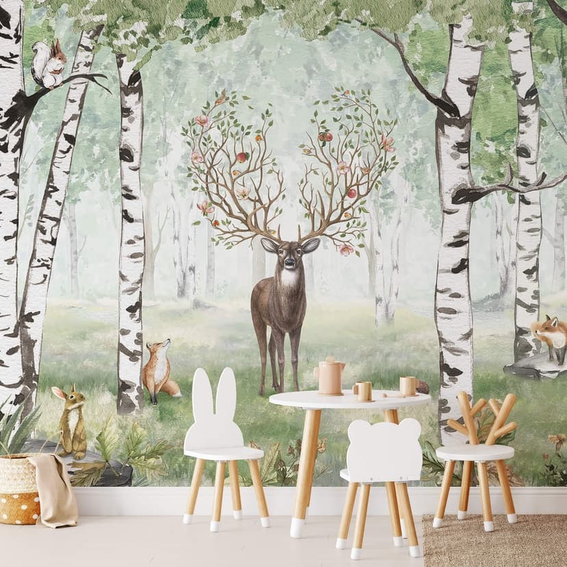 Kikki Belle - Fototapet med hjortar på sommaren