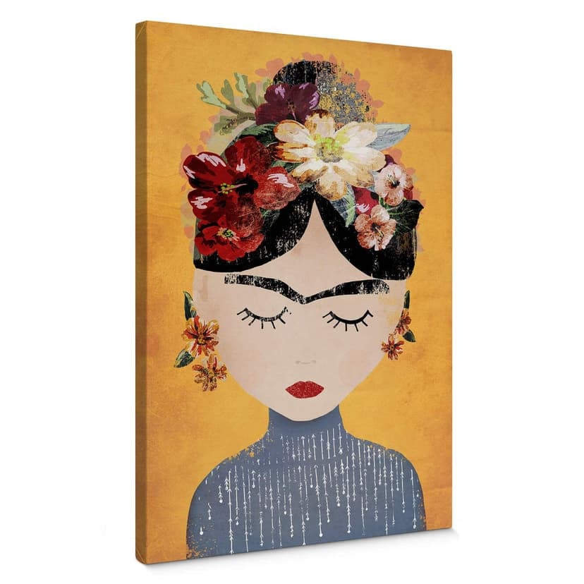 Canvastavla Treechild - Blommiga Frida