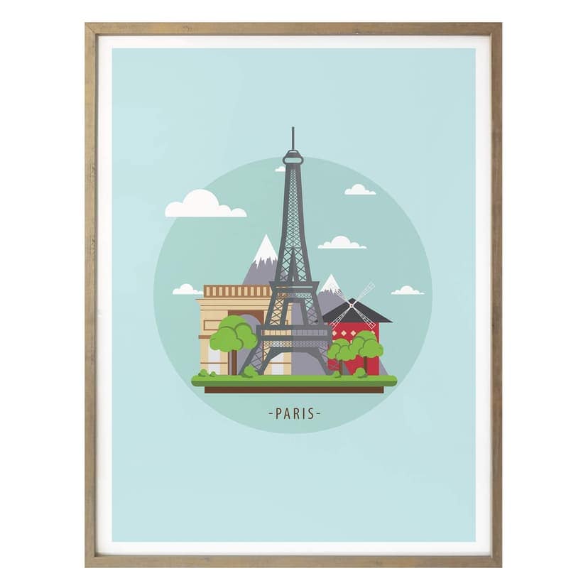 Poster - Besök Paris