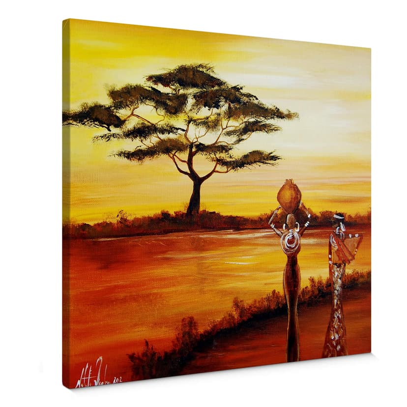 Canvastavla Fedrau - Afrika