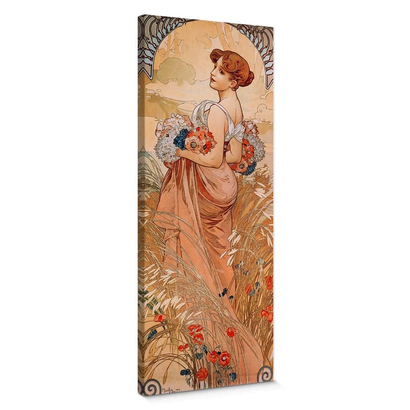 Canvastavla Mucha - Årstider: Sommar 1900