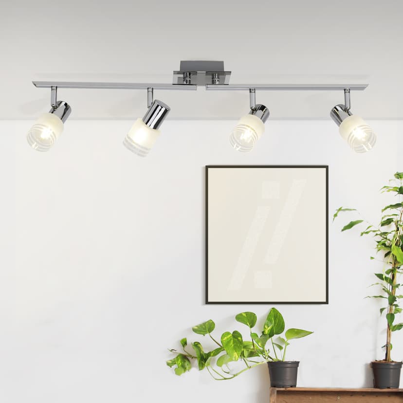 Spotrohr Lana 2 Metallic, 44W, 17 x 79 cm, Glas Strahler