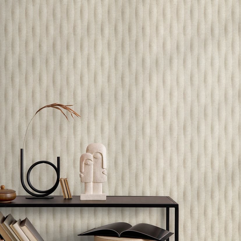 Guido Maria Kretschmer grafisk tapet Concrete Illusion Fashion for Walls 5 beige