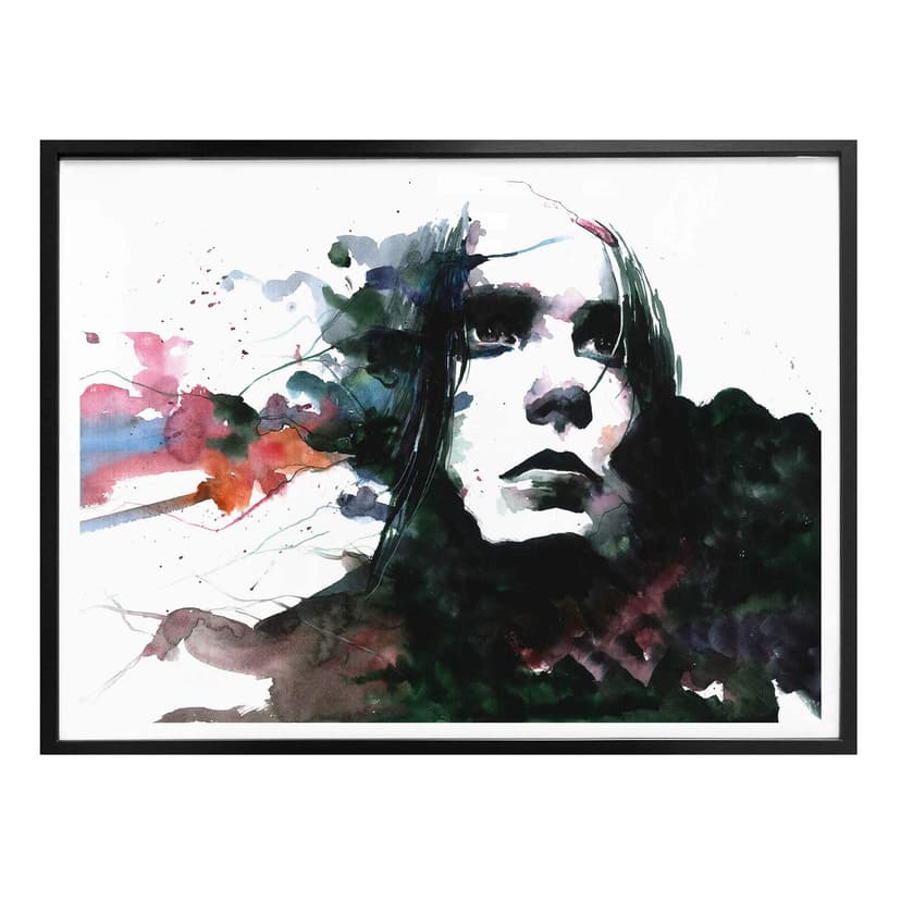 Poster Akvarell Face 01