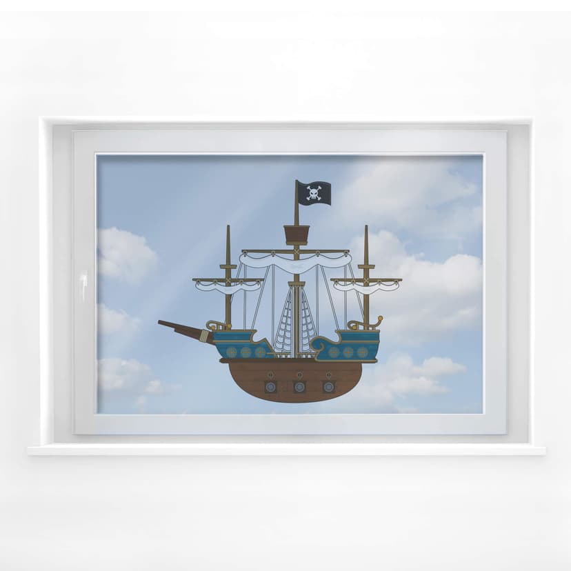 Piratskepp fönsterbild
