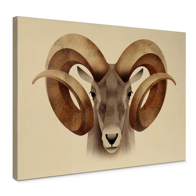 Brun tavla på canvas - Urial