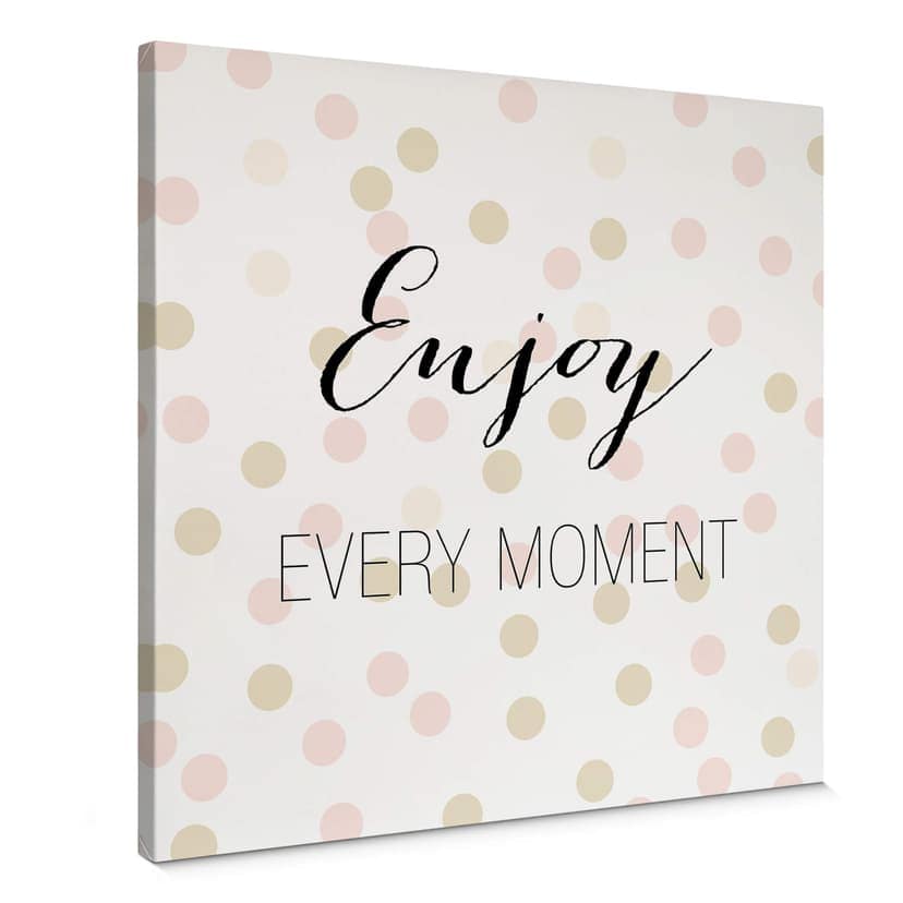 Confetti & Cream canvas - Njut av varje ögonblick