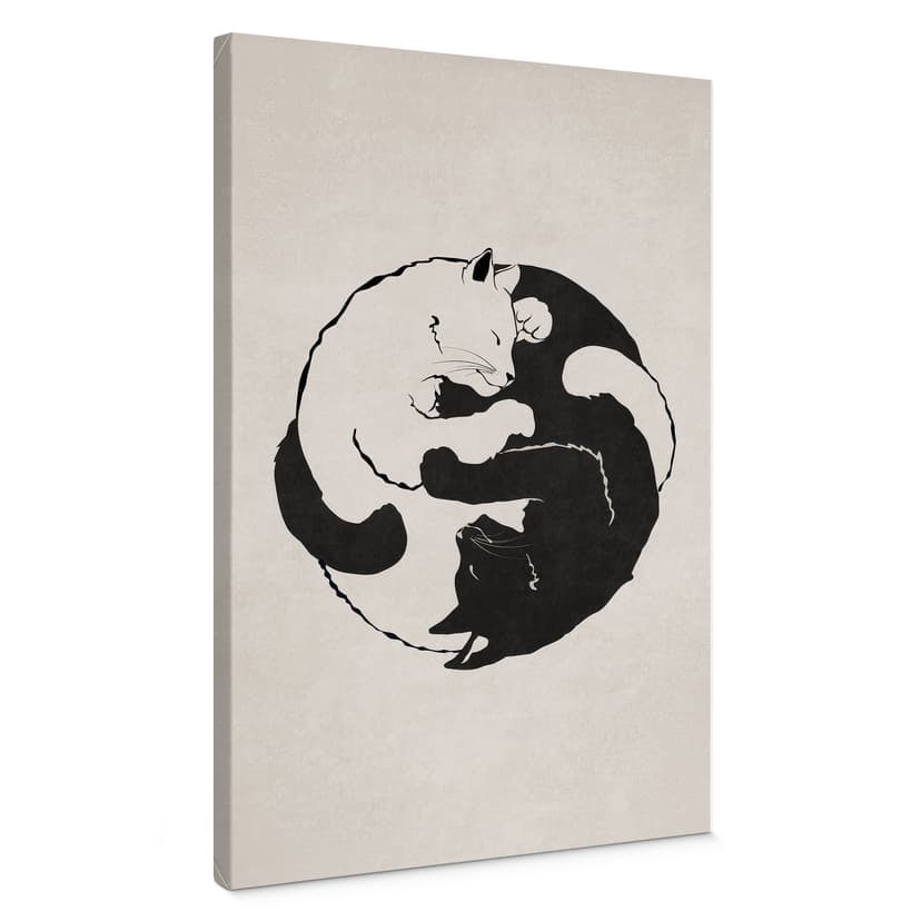 Canvastavla Katter Ying & Yang - Tunaboylu