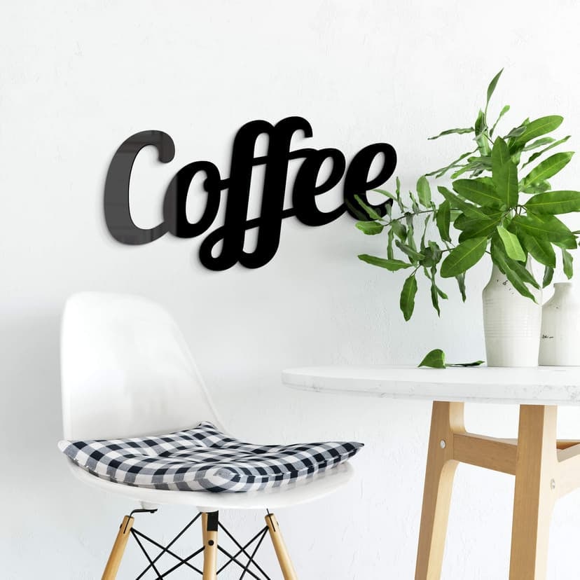 Akrylbokstäver Kaffe Kurrent