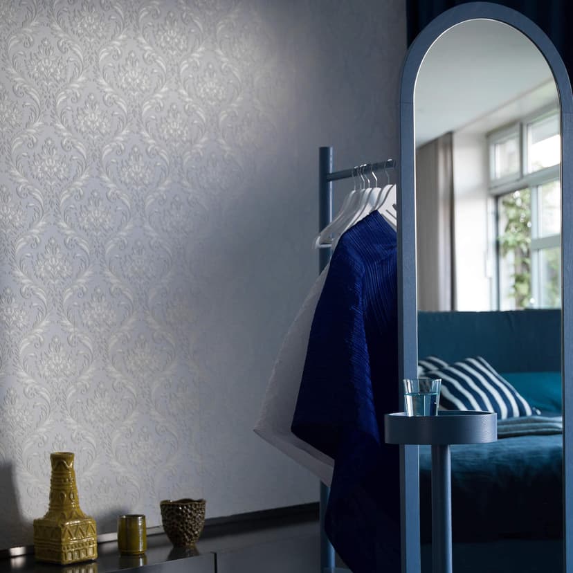 Anaglypta® High Trad Luxury texturerad vinyltapet, målningsbar, vit
