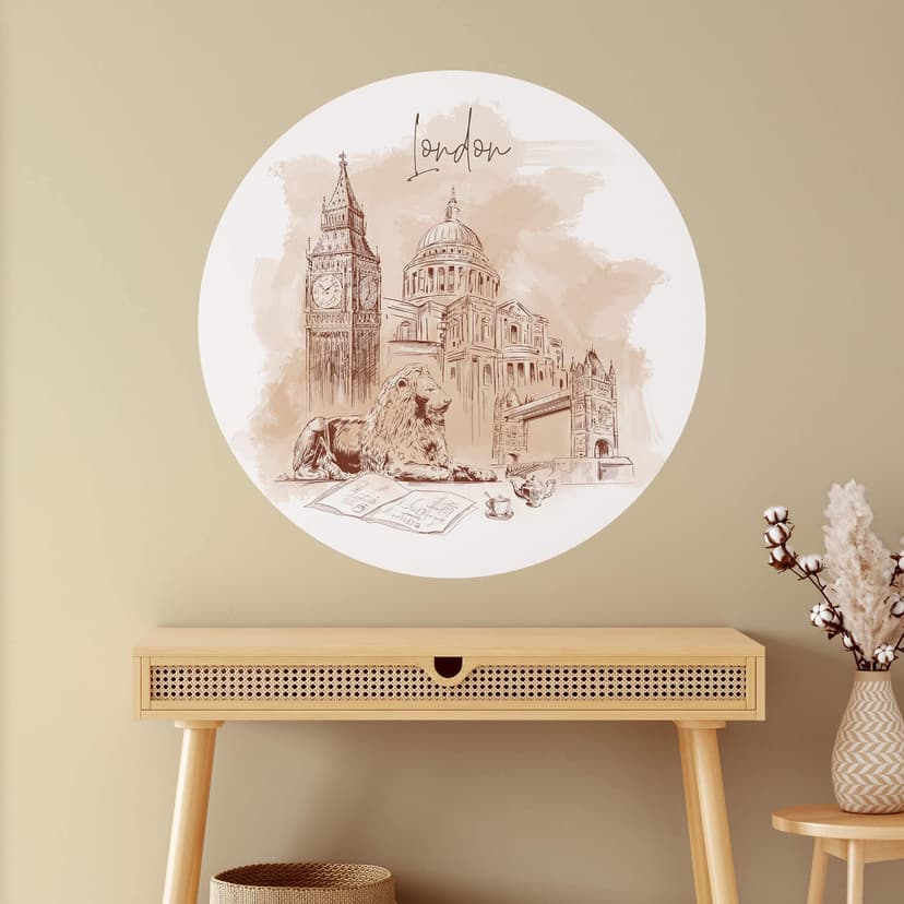 Wallsticker London - Rund - Love your City