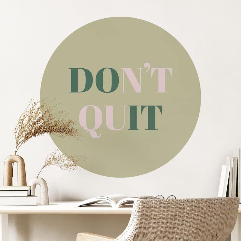 Wallsticker Don't Quit Do it - Rund