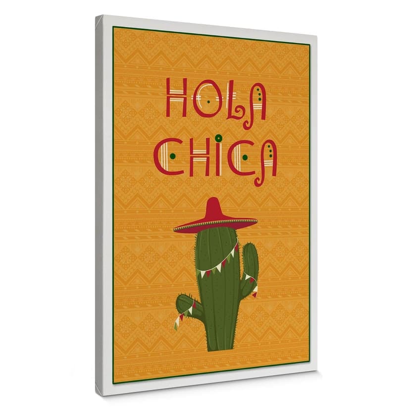 Canvastavla Hola Chica