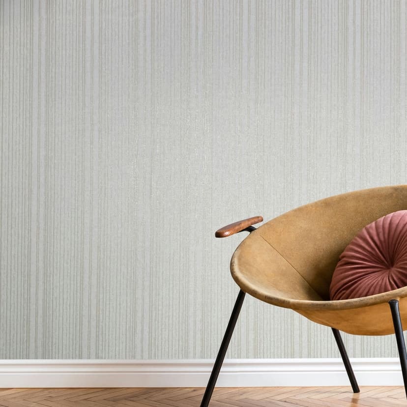 Non-woven tapet i vit beige ränder och linjer tapet ränder klassisk
