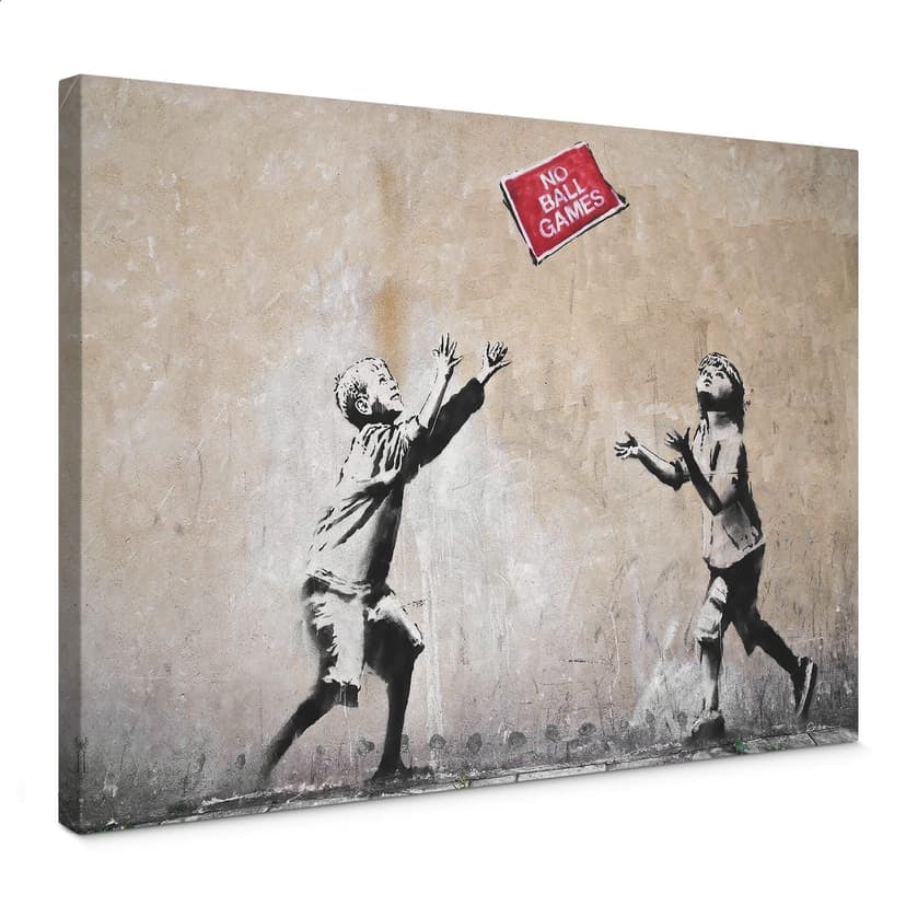 Canvastavla Banksy - No Ball Games