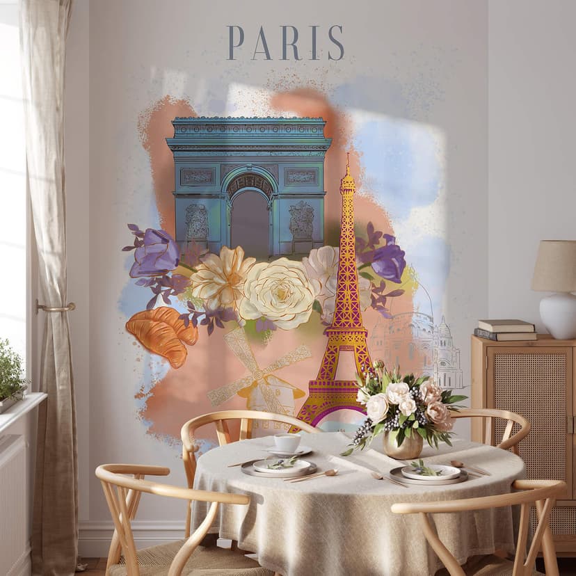 Fototapet Paris - Älska din stad