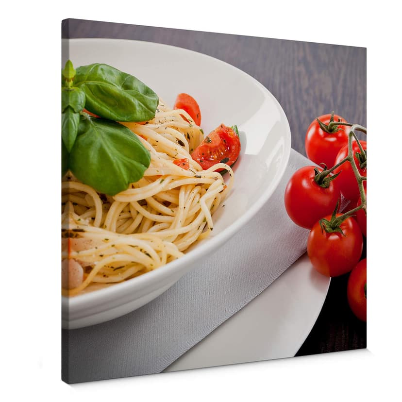 Canvastavla Pasta Italiana - fyrkantig