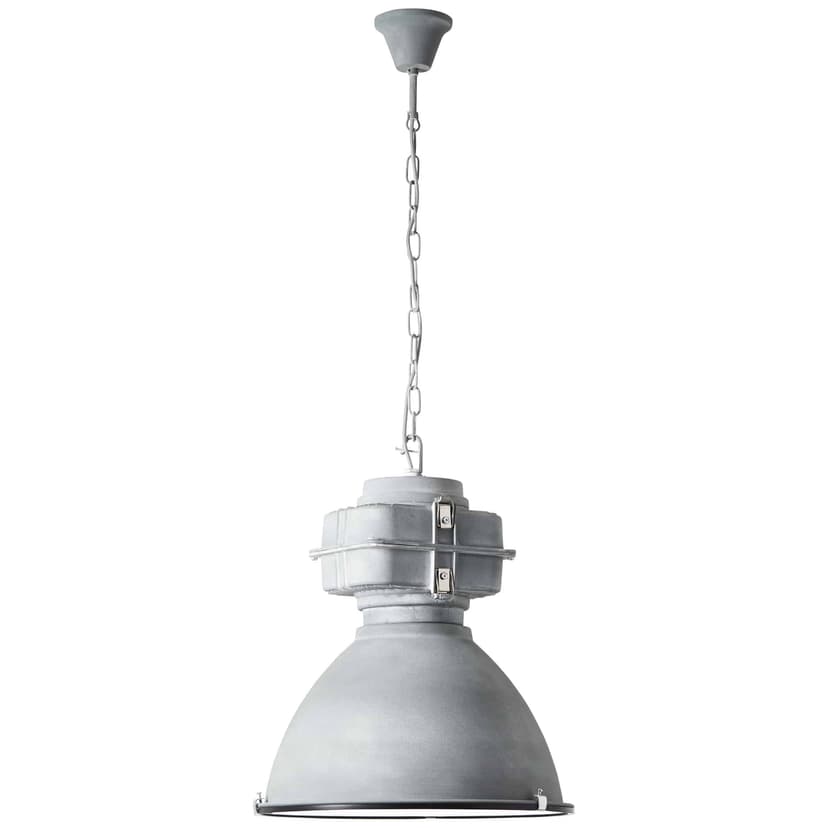 Pendelleuchte Alma Grau, 60W, 130 x 47,5 cm, Metall Pendellampe