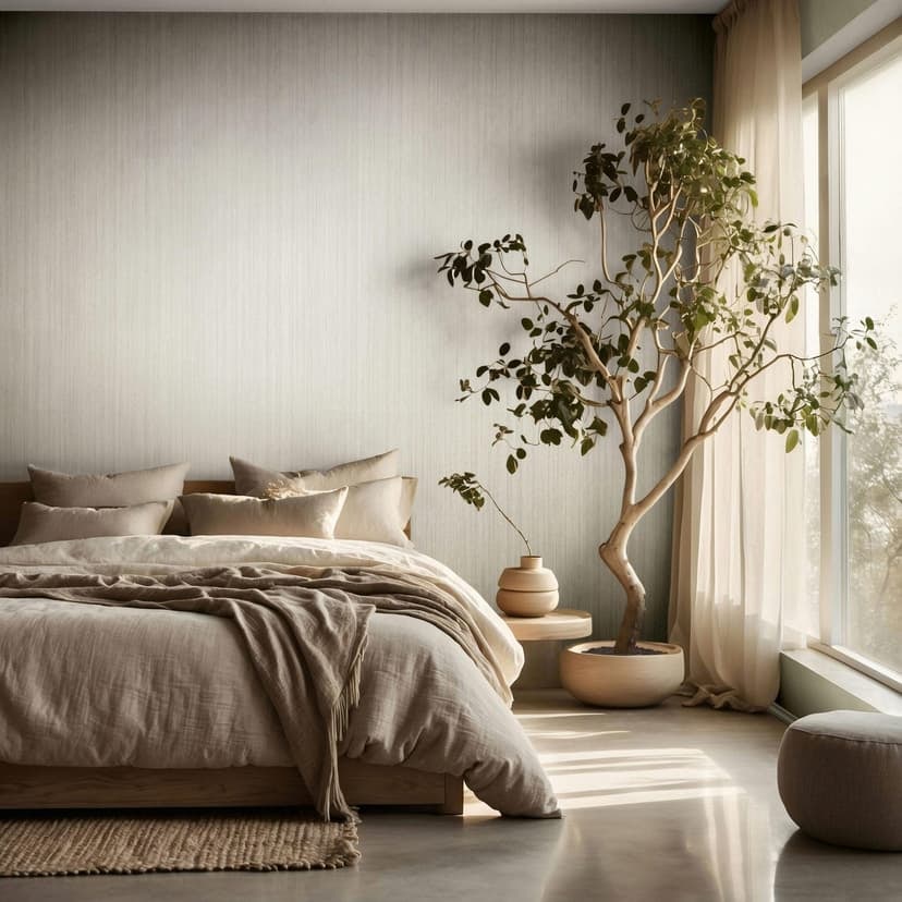 Icke-vävd tapet linjer ränder modern, klassisk matt i beige